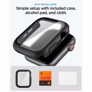 Spigen Thin Fit 360 ümbris mudelile Apple Watch 44 mm – must
