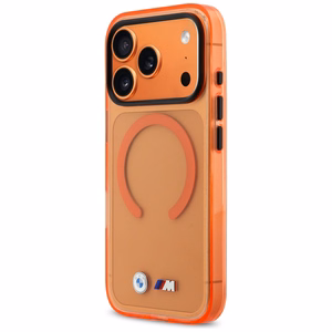 BMW M IML Metal Logos MagSafe Ümbris for iPhone 17 Pro Max - Pro oranž