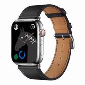 Strap to Apple Watch Forcell F-Design FA20 holes eco-friendly leather 42 / 44 / 45 / 49 mm must
