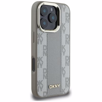 DKNY Checkered Pattern Magsafe iPhone 16 Pro Max Ümbris - Beige