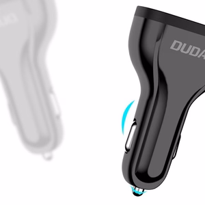 Autolaadija Dudao R7S QC3.0 Quick Charge 18W must (pordid: 3xUSB)