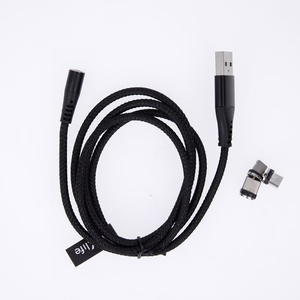 Maxlife MXUC-03 magnetic cable USB - Lightning + USB-C + microUSB 1,0 m 3A must nylon