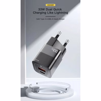 Laadija Essager "GaN Square" Must 33W (PD / QC3.0)