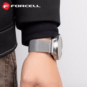 Strap to Samsung Galaxy Watch Forcell F-Design FS11 magnetic steel 22 mm silver