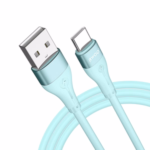 BWOO X280C Minimalist Silicone USB - USB-C kaabel 1m 3A, roheline
