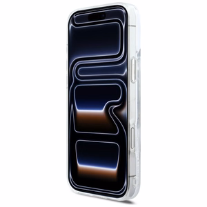 Karl Lagerfeld Liquid Glitter Karl Script Logo MagSafe Ümbris for iPhone 17 Pro Max - Clear