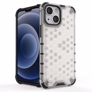 Honeycomb Case броневой чехол с TPU бампером для iPhone 13 mini чёрный