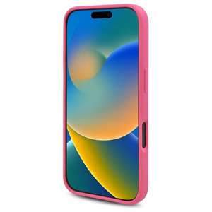 Karl Lagerfeld Silicone Choupette Head Print MagSafe iPhone 16 Ümbris - Fuchsia