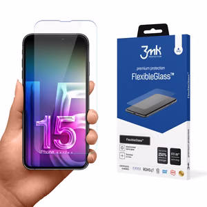 Hybrid glass 3mk FlexibleGlass v2.0 jaoks Apple iPhone 15 Pro