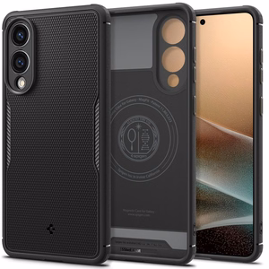 Spigen Core Armor Mag Ümbris with MagSafe jaoks Samsung Galaxy S25 Edge - Must