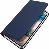 DUX DUCIS wallet case SKIN PRO jaoks IPHONE 16e sinine