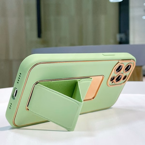 Uus Kickstand Case kate Samsung Galaxy A12 5G jaoks koos statiiviga roheline