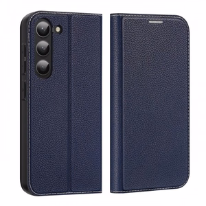 Dux Ducis Skin X2 чехол Samsung Galaxy S23+ флип-чехол кошелёк подставка синий