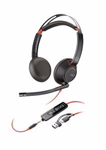 POLY Blackwire C5220 USB-C kõrvaklapid +sisseehitatud kaabel