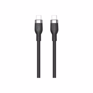 Hyper HyperJuice HJ4001BKGL – 1 m 240 W silikoonist USB-C–USB-C laadimiskaabel, must