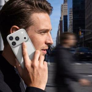 AR+AF Täismetallist karastatud klaas IPHONE 17 PRO MAX jaoks hõbedane