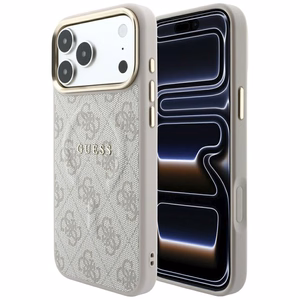 Guess Embossed 4G Classic MagSafe ümbris mudelile iPhone 17 Pro / 18 Pro – värv: roosa