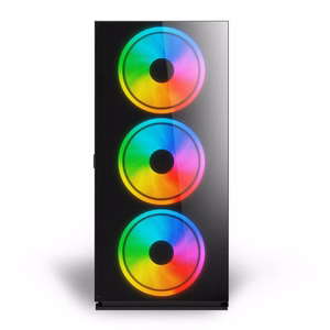 SAVIO Prime X1 ARGB Glass arvutikorpus, must
