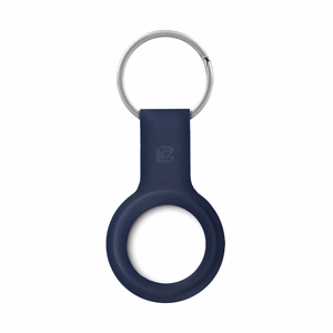 Crong Silicone ümbris seadmele Apple AirTag 1 / 2, võtmerõngaga, tumesinine