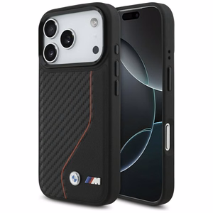 BMW M Carbon Line & Logo MagSafe Ümbris jaoks iPhone 17 Pro - Punane