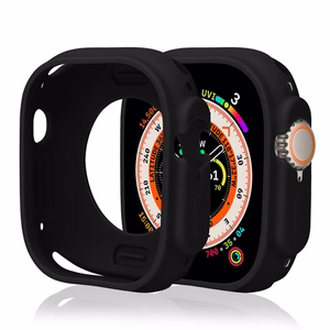 Silicone Watch Case for Apple Watch 44 mm (Series 4/5/6/SE) - black