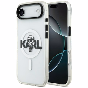Karl Lagerfeld IML Karl Sketch Logo MagSafe Ümbris jaoks iPhone 17 Air - Läbipaistev