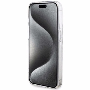 Guess IML 4G kuldne Stripe ümbris jaoks iPhone 15 Pro - brown