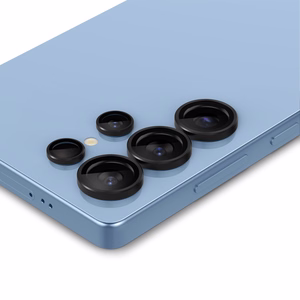 Защита камеры Spigen Optik Pro GLAS.TR EZ FIT 2 шт. для Samsung Galaxy S25 Ultra - чёрный