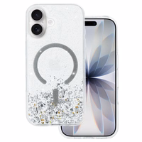 Tel Protect Moonlite Magsafe Ümbris jaoks Iphone 17 silver clear