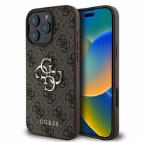 GUESS ümbris jaoks IPHONE 16 Pro GUHCP16L4GMGBR (4G PU Big Logo) brown