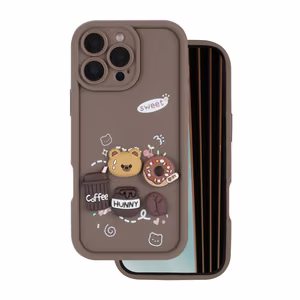 Чехол Ultra Trendy 3D для iPhone 16 Pro 6,3" кофейный