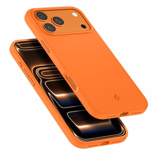 Spigen Silikoon Fit Mag MagSafe Ümbris for iPhone 17 Pro Max - oranž