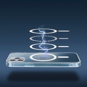 CLEAR MAG ÜMBRIS compatible with MagSafe jaoks IPHONE 11 Pro läbipaistev