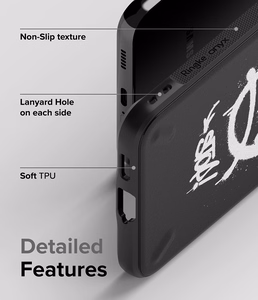 Ringke Onyx Design vastupidav kate Samsung Galaxy S22 + (S22 Plus) must (X) ()