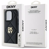 DKNY Quilted Stack Logo iPhone 14 Pro Max Ümbris - Must