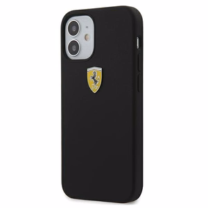 Ferrari FESSIHCP12SBK iPhone 12 mini 5.4" чёрный/чёрный жёсткий чехол On Track Silicone