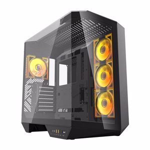 Darkflash DY470 computer ümbris (must) + 4 fans