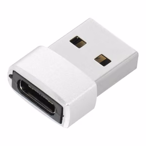 Adaptor Type C (female) to USB A (male) hõbedane