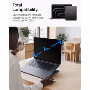 Spigen SlimFold LD201-S6 sülearvutialus, hall