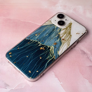 Kuldne Glam ümbris jaoks iPhone 15 6,1" mountain