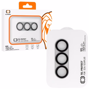 Закаленное стекло Tel Protect 95% AR+AF Full Metal Camera Protector на камеру для Samsung Galaxy S26/S26 Plus белый (островок камеры)