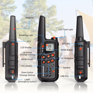 Baofeng BF-T25E raadiosaatjate komplekt, 2 tk, mustad
