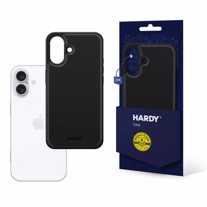 Чехол 3mk Hardy Apple Silky Leather MagCase для Apple iPhone 16 Plus - чёрный
