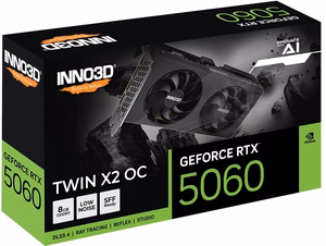 INNO3D RTX 5060 Twin X2 OC 8GB graafikakaart