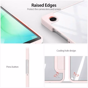 Dux Ducis Toby ümbris with flip stand jaoks Samsung Galaxy Tab A9+ - roosa