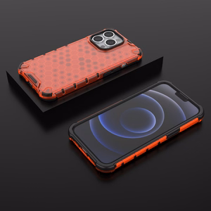 Honeycomb Case soomuskaitse TPU kaitsekattega iPhone 13 Pro jaoks punane
