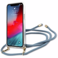 Guess GUHCP12MCRTVSBL iPhone 12/12 Pro 6.1" sinine/sinine kõvakott Script Vintage