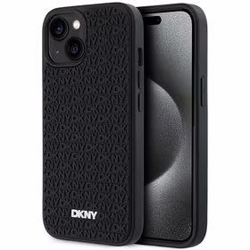 DKNY 3D Rubber Repeat Pattern ümbris jaoks iPhone 15/14/13 - must