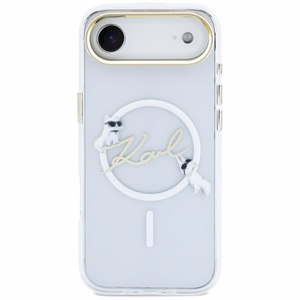 Karl Lagerfeld IML Choupettes Karl Script Logo MagSafe iPhone Air Ümbris - Clear