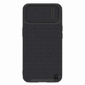 Nillkin Textured S ümbris iPhone 14-le, soomustatud kate koos kaamerakattega, must